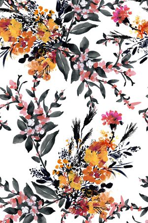 花卉印花花型图片