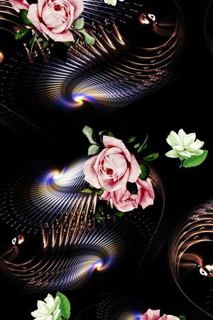 花朵印花花型图片