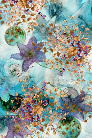 花朵印花花型图片