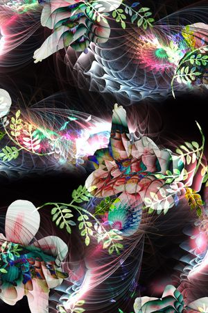 花朵印花花型图片