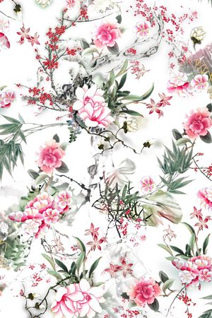 花卉印花花型图片