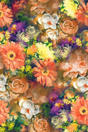花卉印花花型图片