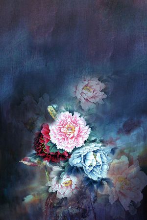 中国风印花花型图片