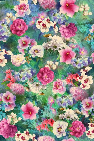 花卉印花花型图片