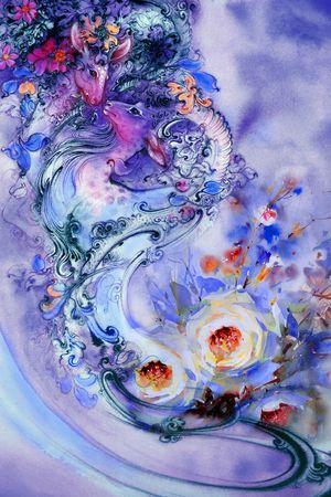 洋阳---定位印花花型图片