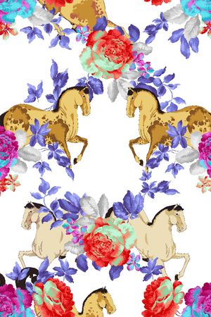 格子印花花型图片