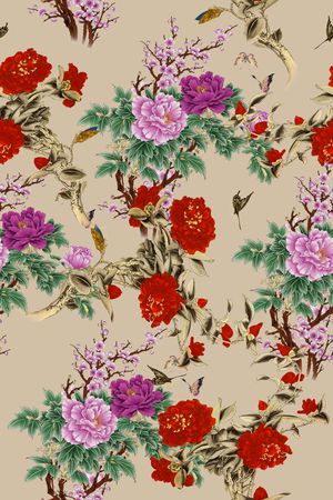 花卉印花花型图片