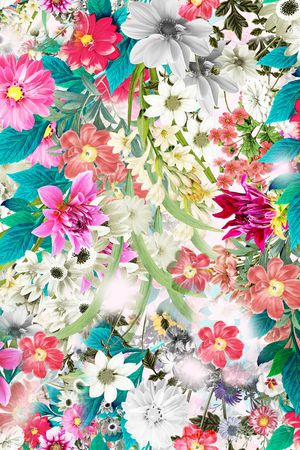柔美印花花型图片