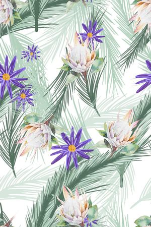 热带印花花型图片