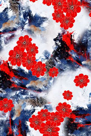 小碎花印花花型图片