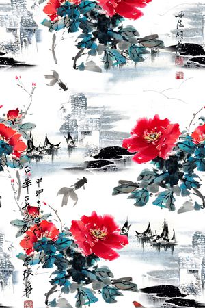 裙子印花花型图片