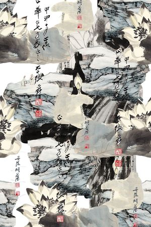 棉麻印花花型图片