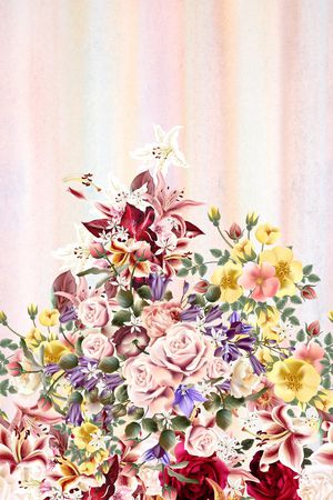 花卉印花花型图片