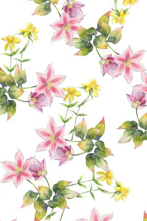 乱花印花花型图片