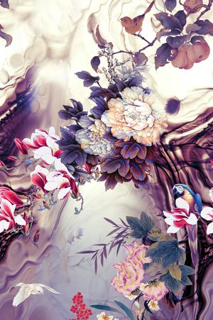 中国风印花花型图片