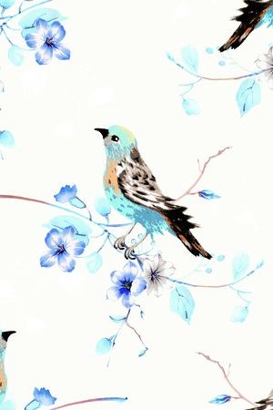 鸟印花花型图片