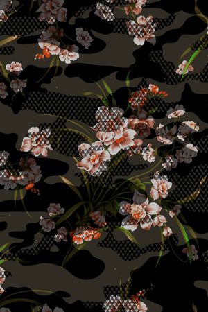 清新风印花花型图片