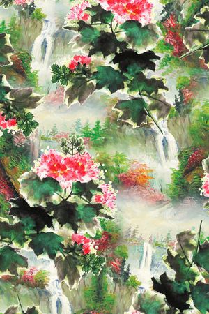 花卉印花花型图片