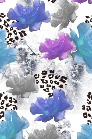创意服装面料印花花型图片