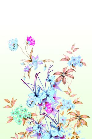 花卉印花花型图片