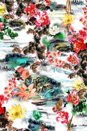 花卉印花花型图片