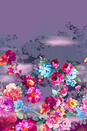 花卉印花花型图片