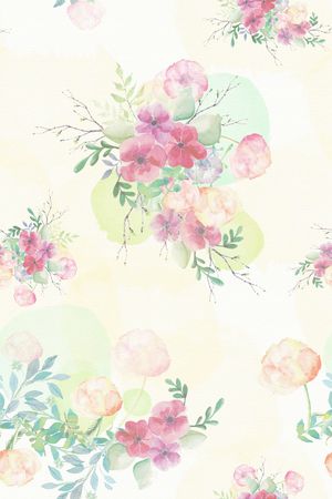 花朵印花花型图片