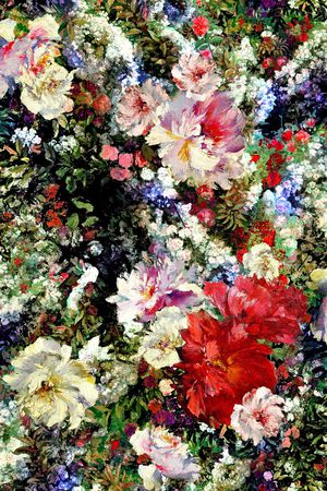 花卉印花花型图片