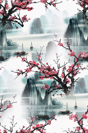 素雅印花花型图片