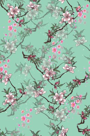 小碎花印花花型图片