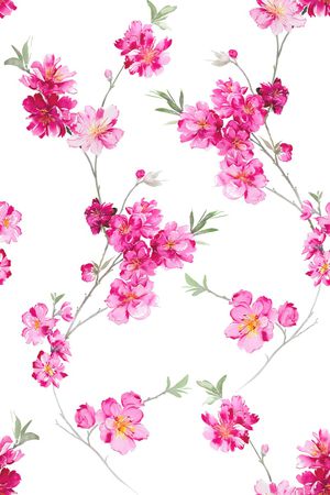 水彩花卉印花花型图片