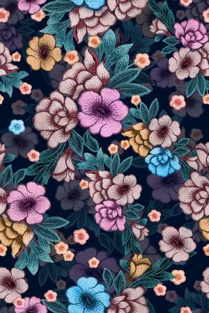 小碎花印花花型图片