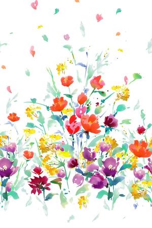 花卉印花花型图片