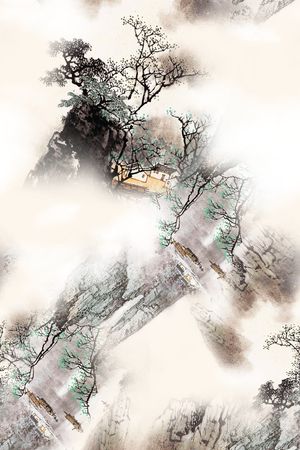 中国风印花花型图片