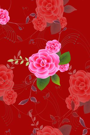 清新风印花花型图片