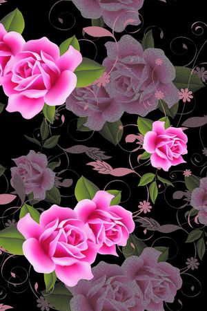 花朵印花花型图片
