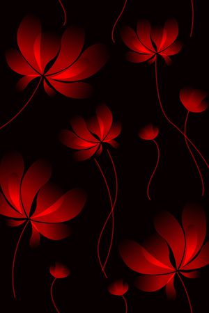 花朵印花花型图片