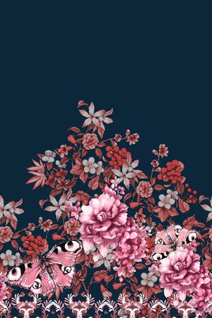 花卉印花花型图片