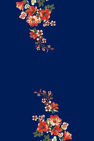 花卉印花花型图片