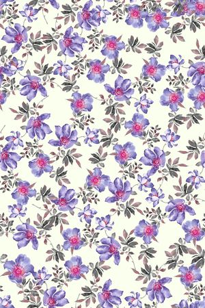 小碎花印花花型图片