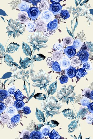 花卉印花花型图片