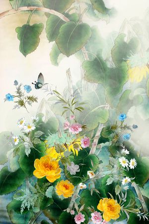 花卉印花花型图片