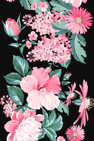 花朵印花花型图片