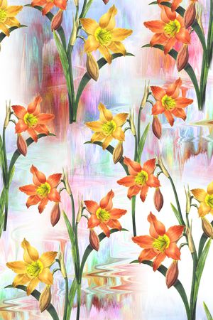 花卉印花花型图片