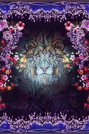 动物纹印花花型图片