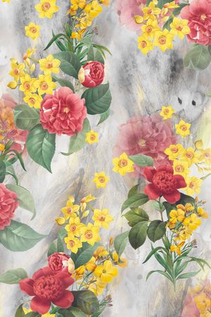 花卉印花花型图片