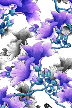 水墨印花花型图片