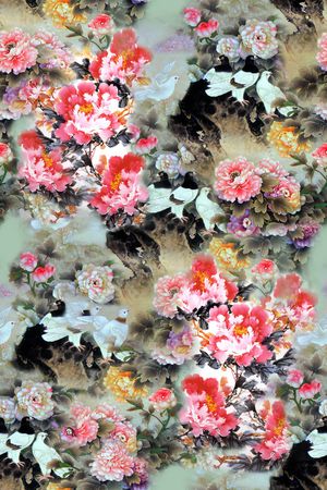 大花印花花型图片