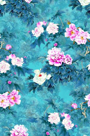 花卉印花花型图片