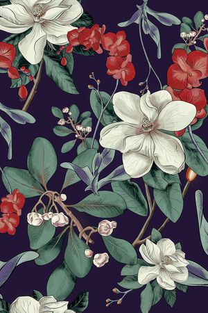 大花印花花型图片